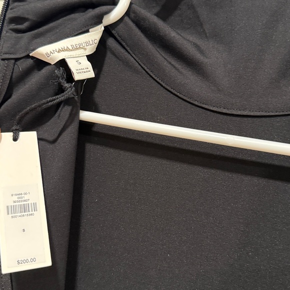 New with tags BANANA REPUBLIC BLACK TAFFETA COMBO TURTLENECK MAXI DRESS - Picture 9 of 9